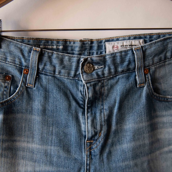 Ag Adriano Goldschmied Sexy Ex Boyfriend Slim Jeans Torn Knees - Picture 2 of 11